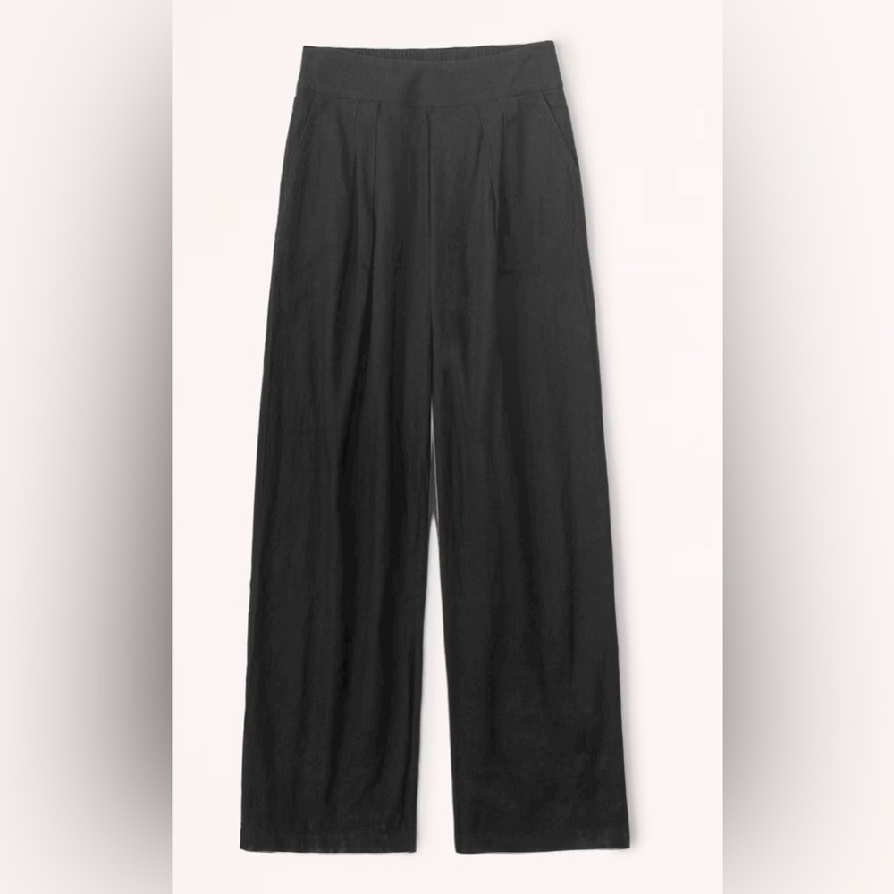 Black Abercrombie and Fitch Linen pant